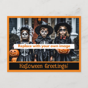 Cartões postais de fotos com saudações do Hallowee