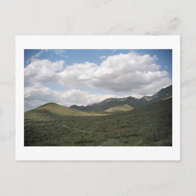 Cartões postais de fotos do deserto da Arizona Sky (Frente)