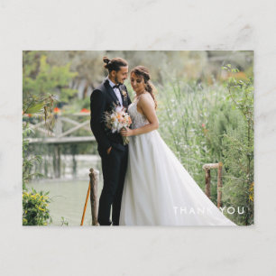 Cartões postais de fotos personalizados de casamen