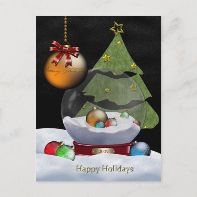 Cartões Postais de Globo de Neve (Frente)