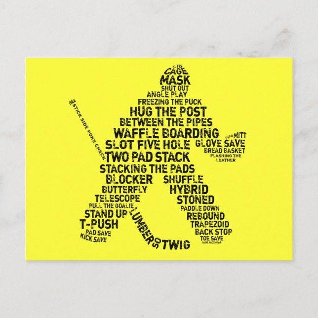 Cartões Postais de Goleiros de Hóquei (Frente)