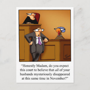 Cartões postais de humor de ação de graças engraça