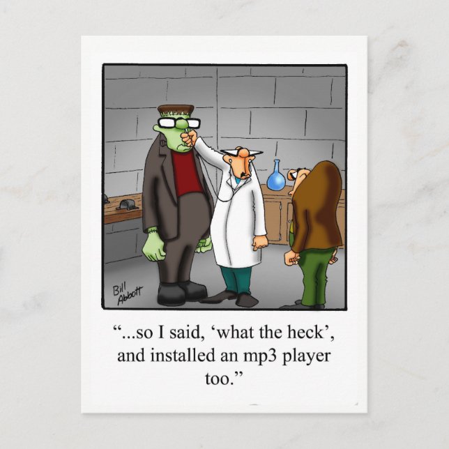 Cartões Postais de Humor de Halloween "Óculos Asso (Frente)