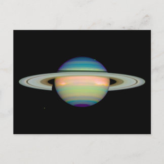Cartões postais de imagem infravermelho Saturno
