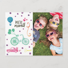 Cartões postais de lançamento de movimento bonitos