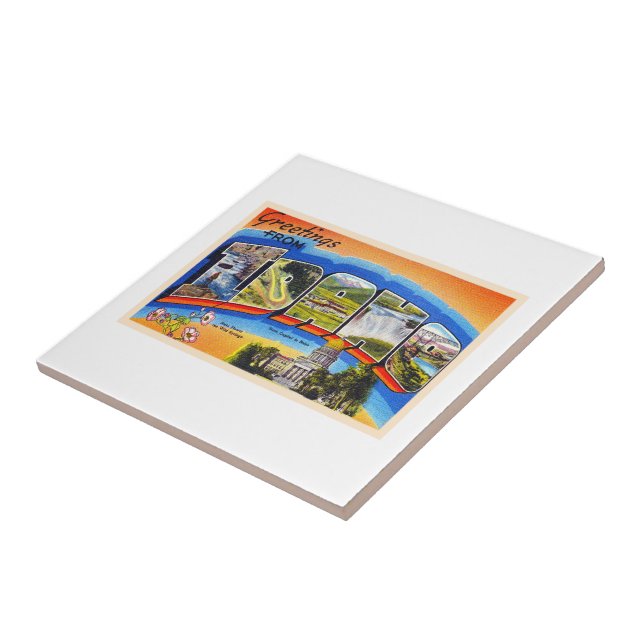 Cartões postais de letras grandes com ID de Idaho (Lateral)