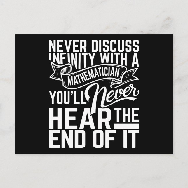 Cartões postais de matemática infinita (Frente)