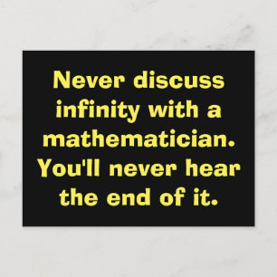 Cartões postais de matemática infinitos