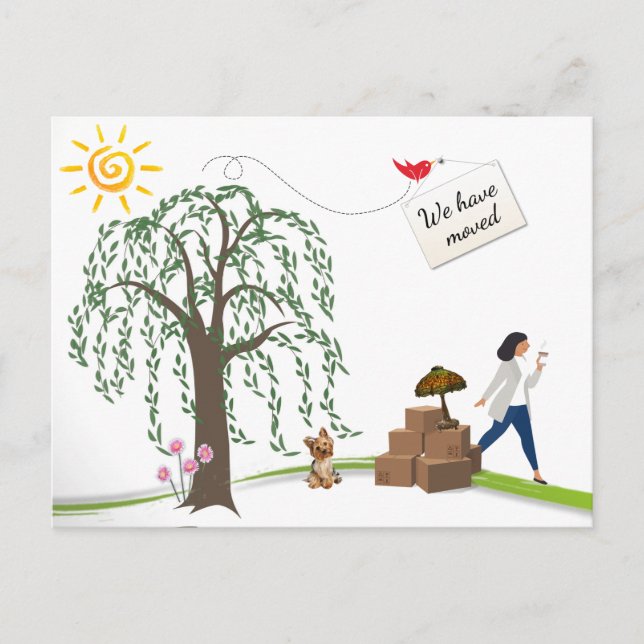 Cartões postais de mudança cômica do endereço II (Frente)