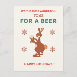 Cartões postais de natal australiano Funny Kangaro