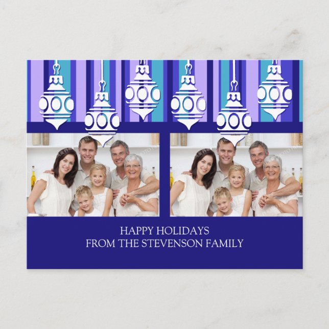 Cartões postais de Natal de Feliz Natal com Foto D (Frente)