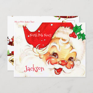 Cartões postais de Natal Papais noeis do Polo Nort