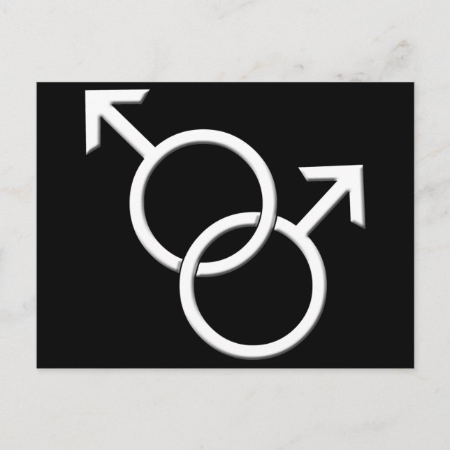 Cartões postais de Orgulho gay masculino (Frente)