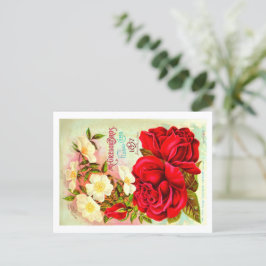 Cartões postais de pacote de sementes de safra.