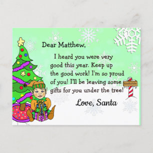 Cartões postais de Papais noeis: Elf de Feriado Lo