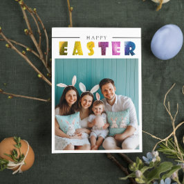 Cartões postais de Páscoa de fotos personalizados