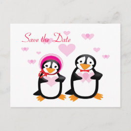 Cartões Postais de Pinguins do Dia dos Namorados
