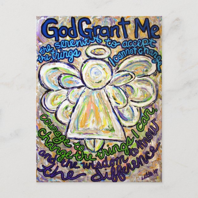 Cartões postais de pintura por anjo da Serenity Pr (Frente)