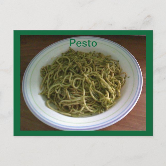 Cartões postais de recepção Pesto (Frente)