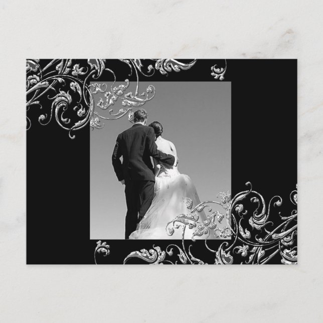 Cartões Postais de Salvar a Data do Casamento (Frente)