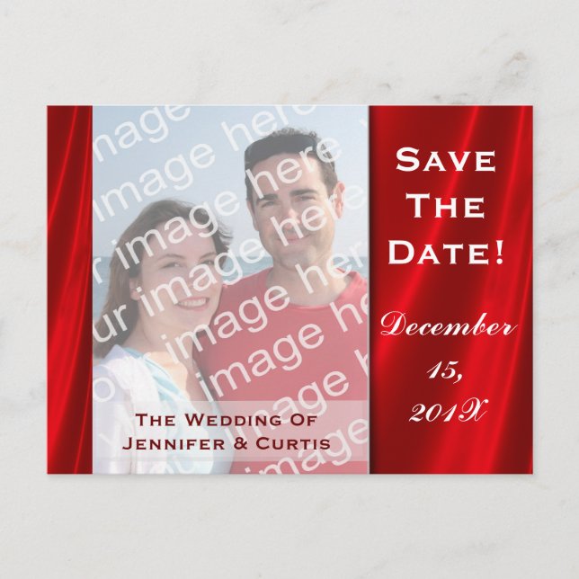 Cartões Postais de Salvar Data de Fotografia (Frente)