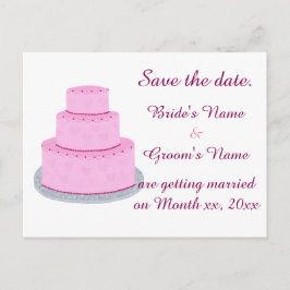 Cartões Postais de Save the Date com Corações de B