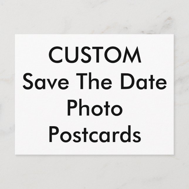 Cartões Postais de Save The Date com Texto e Foto  (Frente)