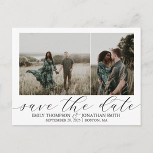 Cartões Postais de Save The Date de Casamento com 