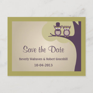 Cartões Postais de Save the Date de Casamento de C