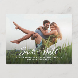 Cartões Postais de Save the Date de Fotos de Casam