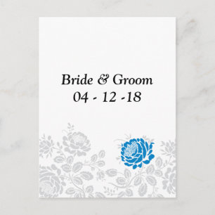 Cartões Postais de Save The Date Formais Floral Az