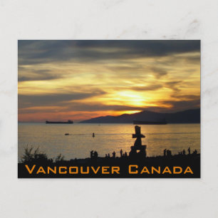 Cartões postais de Vancouver Souvenir Inukshuk Lan