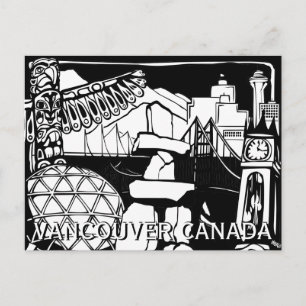 Cartões postais de Vancouver Souvenir Totem Poli