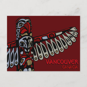 Cartões postais de Vancouver Souvenir Totem Poli
