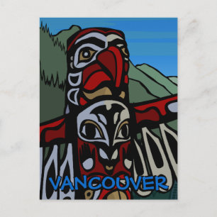 Cartões postais de Vancouver Souvenir Totem Poli