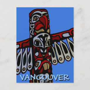 Cartões postais de Vancouver Souvenir Totem Poli