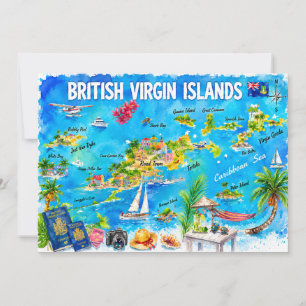 Cartões Postais de Viagem em Aquarela das Ilhas Vi