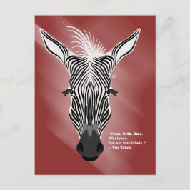 Cartões postais de Zebra sem Etiquetas