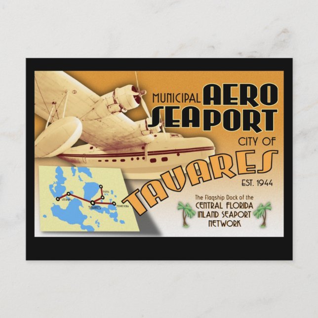 Cartões postais do Aeroporto de Tavares (Frente)