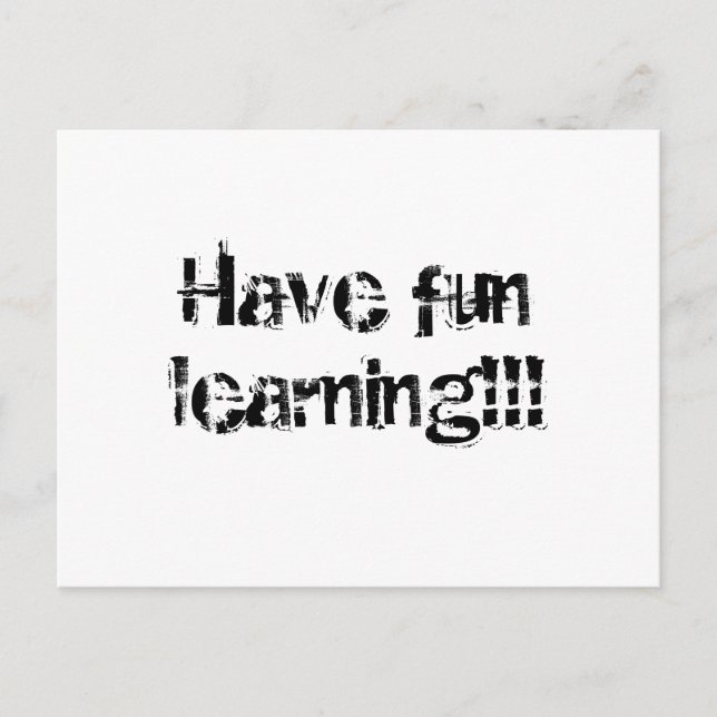 Cartões postais do Centro de Aprendizado do Todler (Frente)