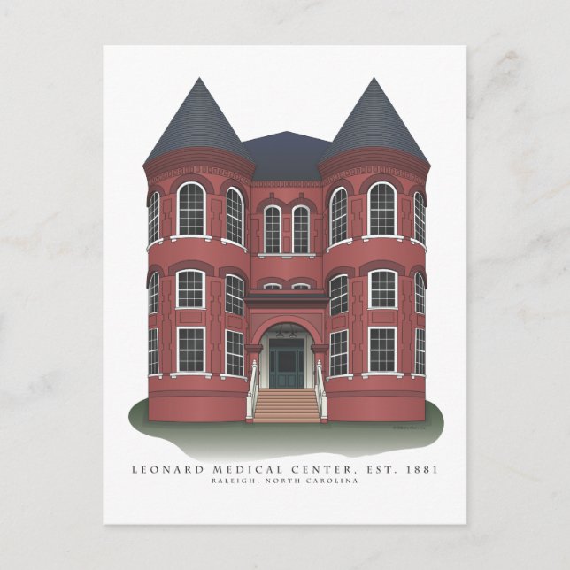 Cartões postais do Centro Médico Leonard (Frente)