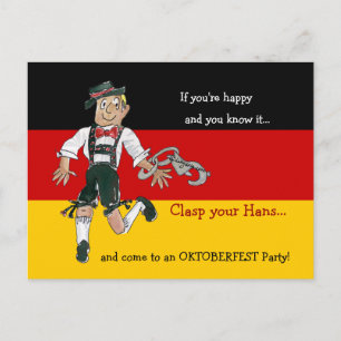 Cartões postais do Convite de festas Oktoberfest