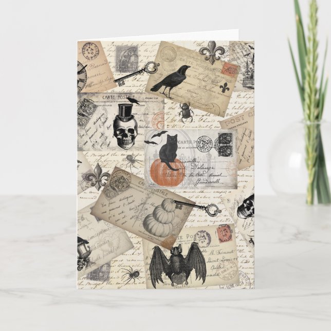 Cartões postais do Dia das Bruxas Modernos (Frente)