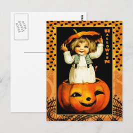 Cartões postais do Engraçado Vintage Kid Halloween