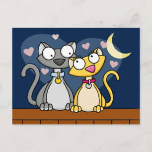 Cartões postais do Gatinho Love