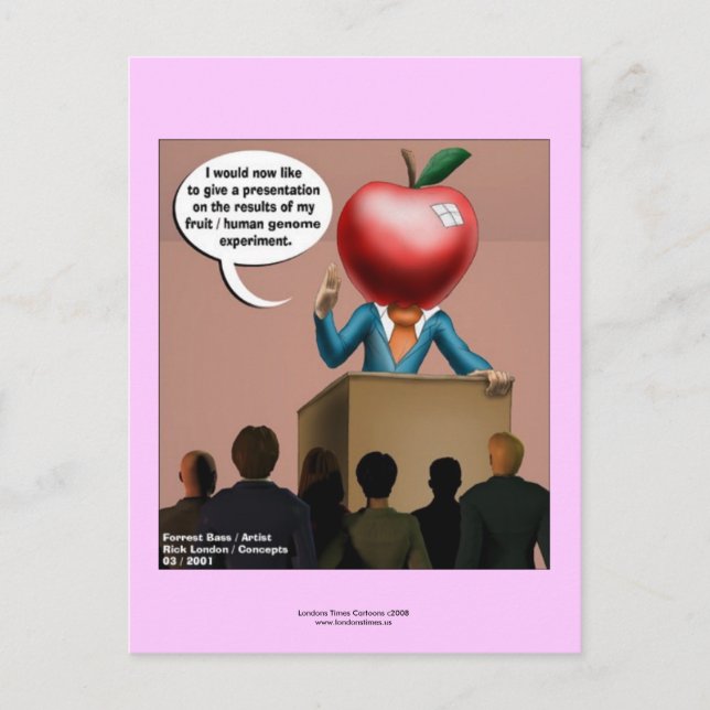 Cartões postais do genoma engraçado (Conjunto de 8 (Frente)