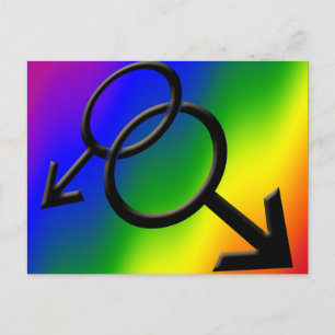 Cartões Postais do Orgulho Gay Masculino Cartões d