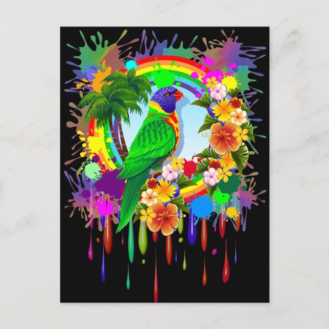 Cartões postais do Rainbow Lorikeet (Frente)