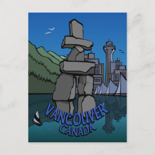 Cartões postais do Vancouver Souvenir Inukshuk - A