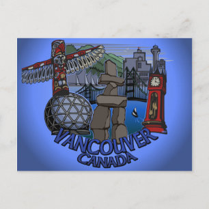 Cartões postais do Vancouver Souvenir Inukshuk - A